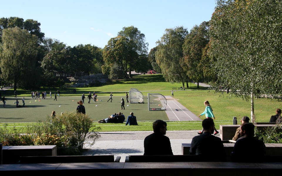 Fotbollsplanerna i Vasaparken